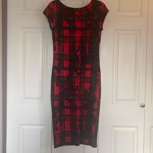 Le Chateau red short sleeve dress, size Small